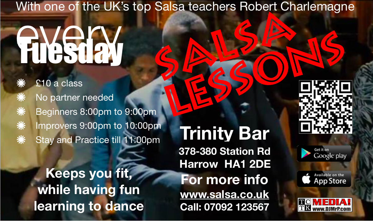 Salsa every Tuesday in Harrow